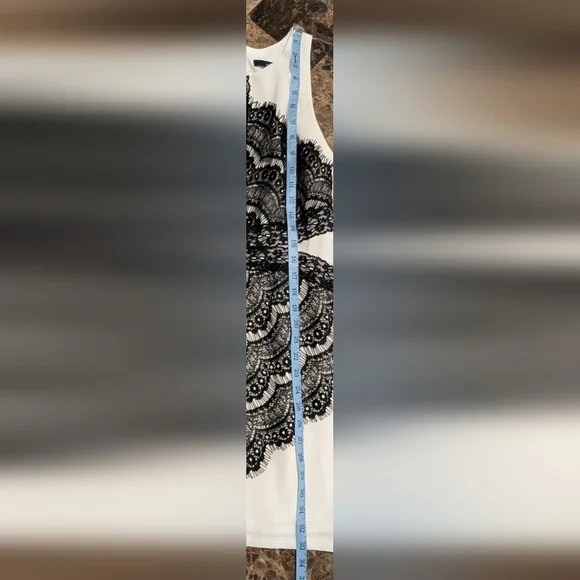 Ark & Co. Elegant Black and White Lace Dress - Picture 9 of 10